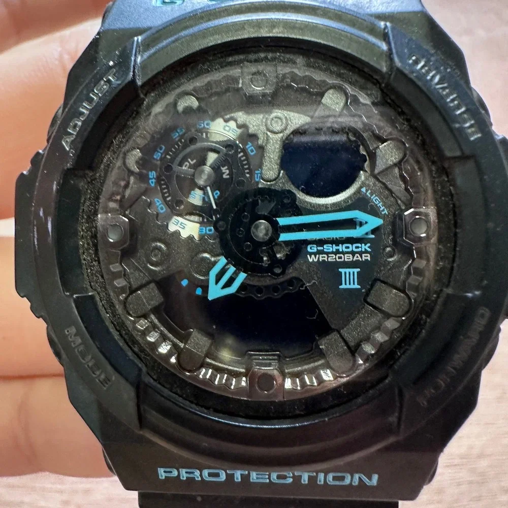 Casio G-Shock GA-300BA Black Teal Special Color Series Ana-Digi Watch 5259